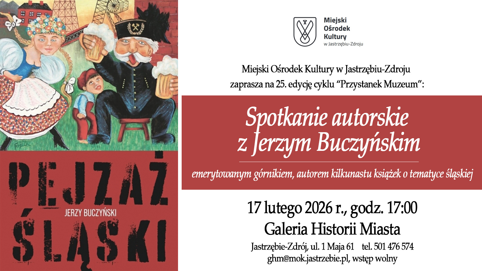Spotkanie autorskie z Jerzym Buczyńskim