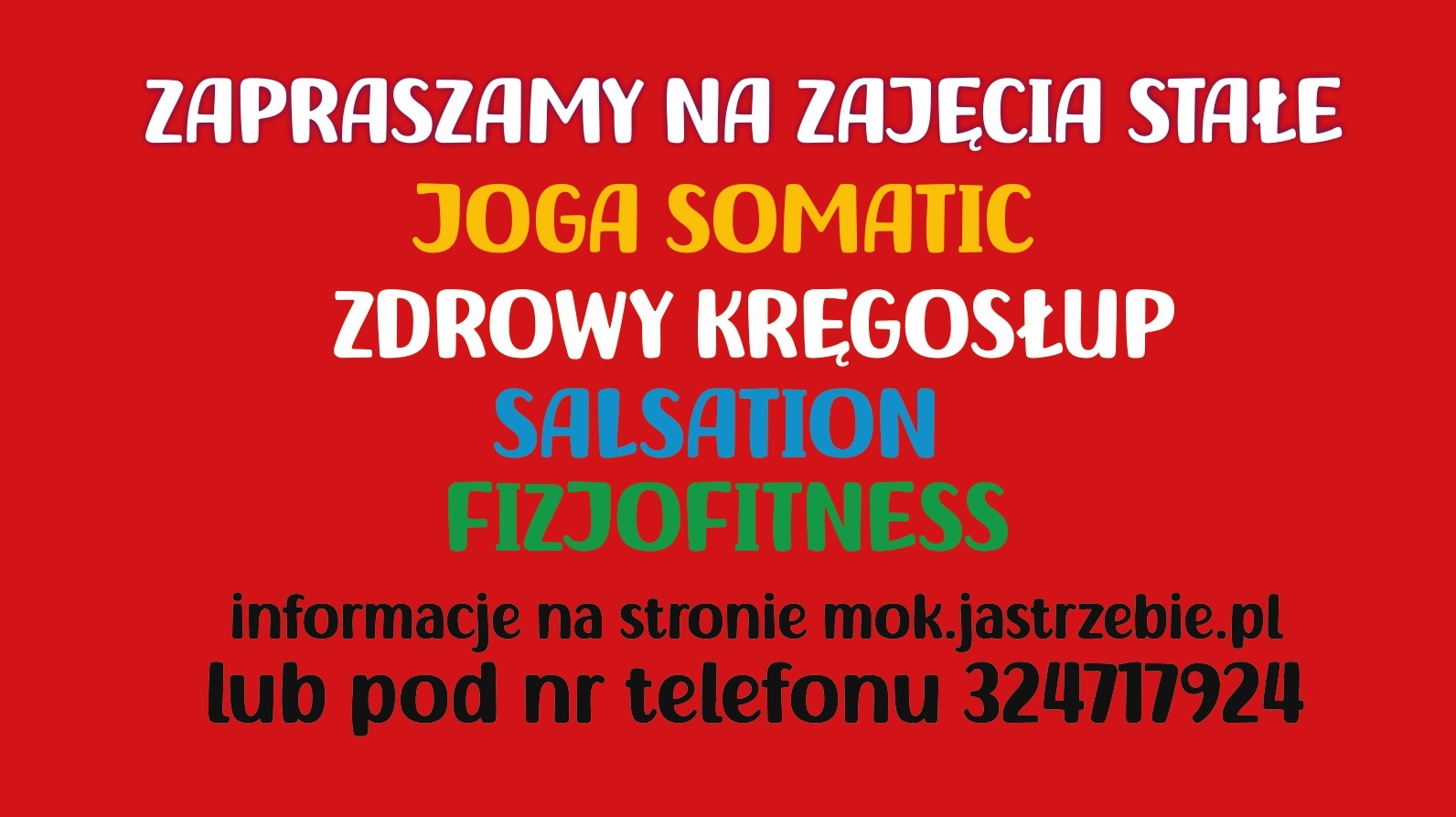 Zajęcia stałe w sezonie 2026/2027