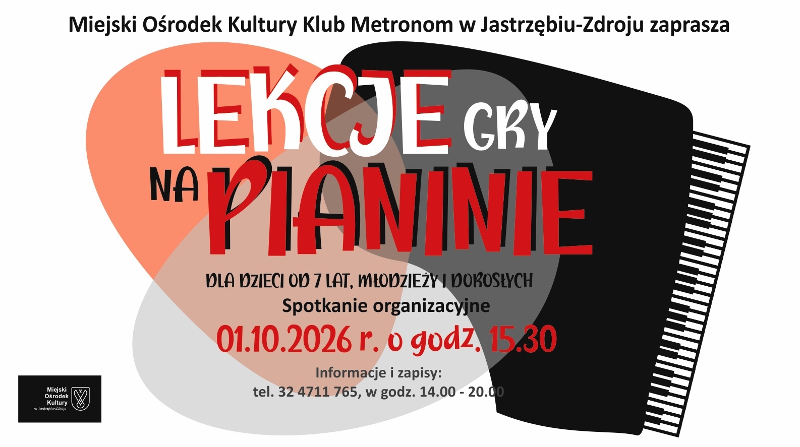 Lekcje gry na pianinie