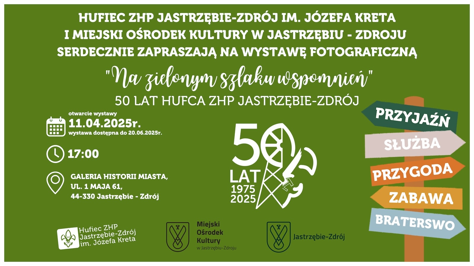 „Na zielonym szlaku wspomnień – 50 lat Hufca ZHP Jastrzębie-Zdrój”